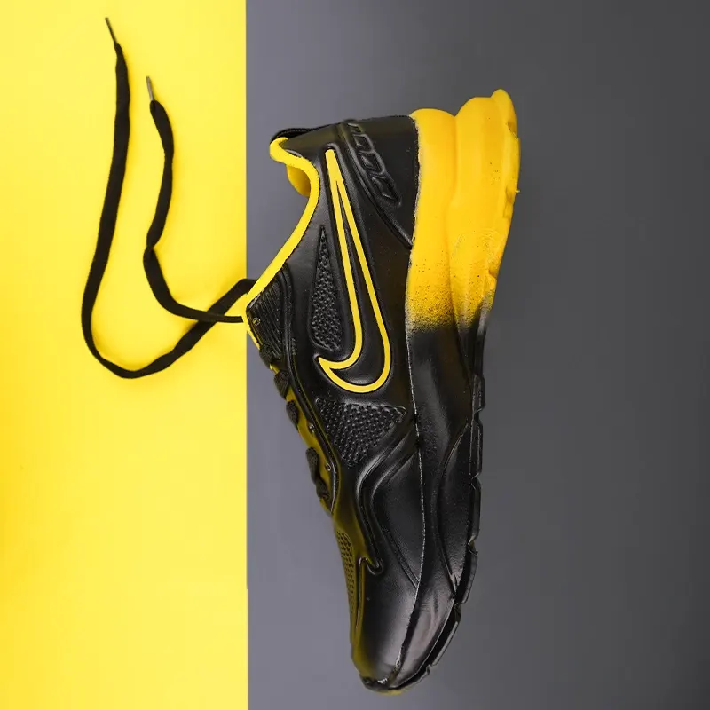 کفش ورزشی مردانه مشکی زرد مدل Arona