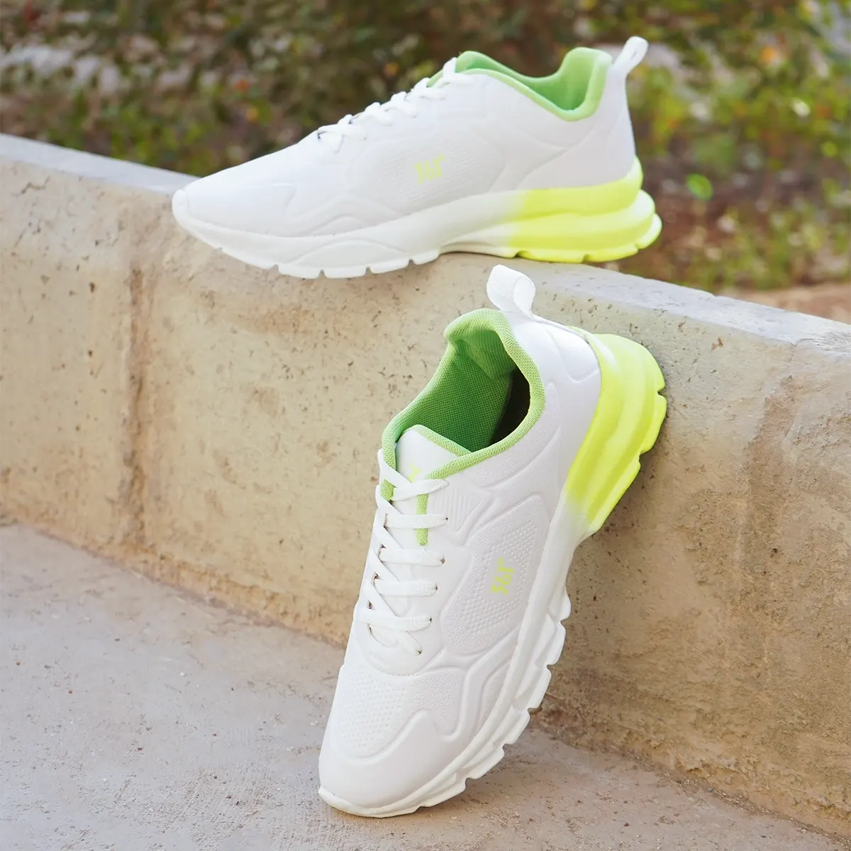 کفش ورزشی مردانه سفید سبز مدل 361