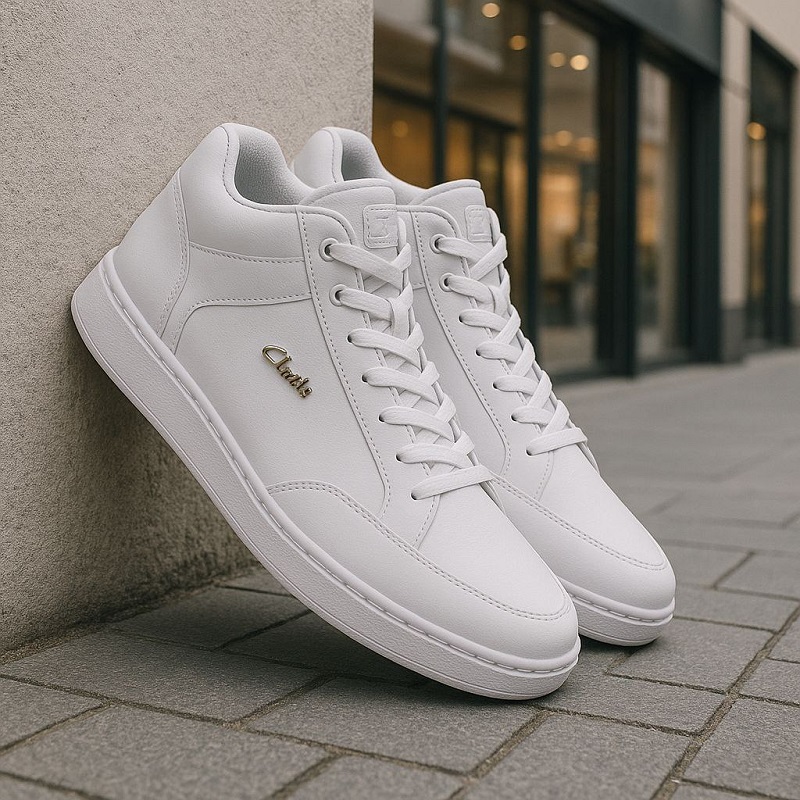 نیم بوت بندی مردانه clarks-سفید