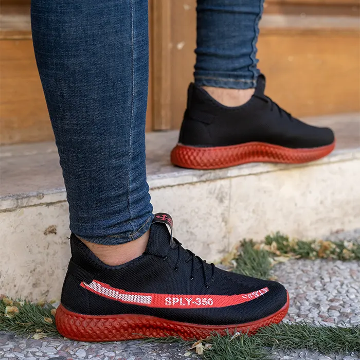 کفش ورزشی Sply-350 مردانه مشکی قرمز مدلYogi